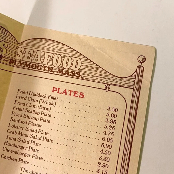 Vintage Souzas Seafood on the Wharf Restaurant Menu Brochure  Pamphlet - Picture 11 of 14